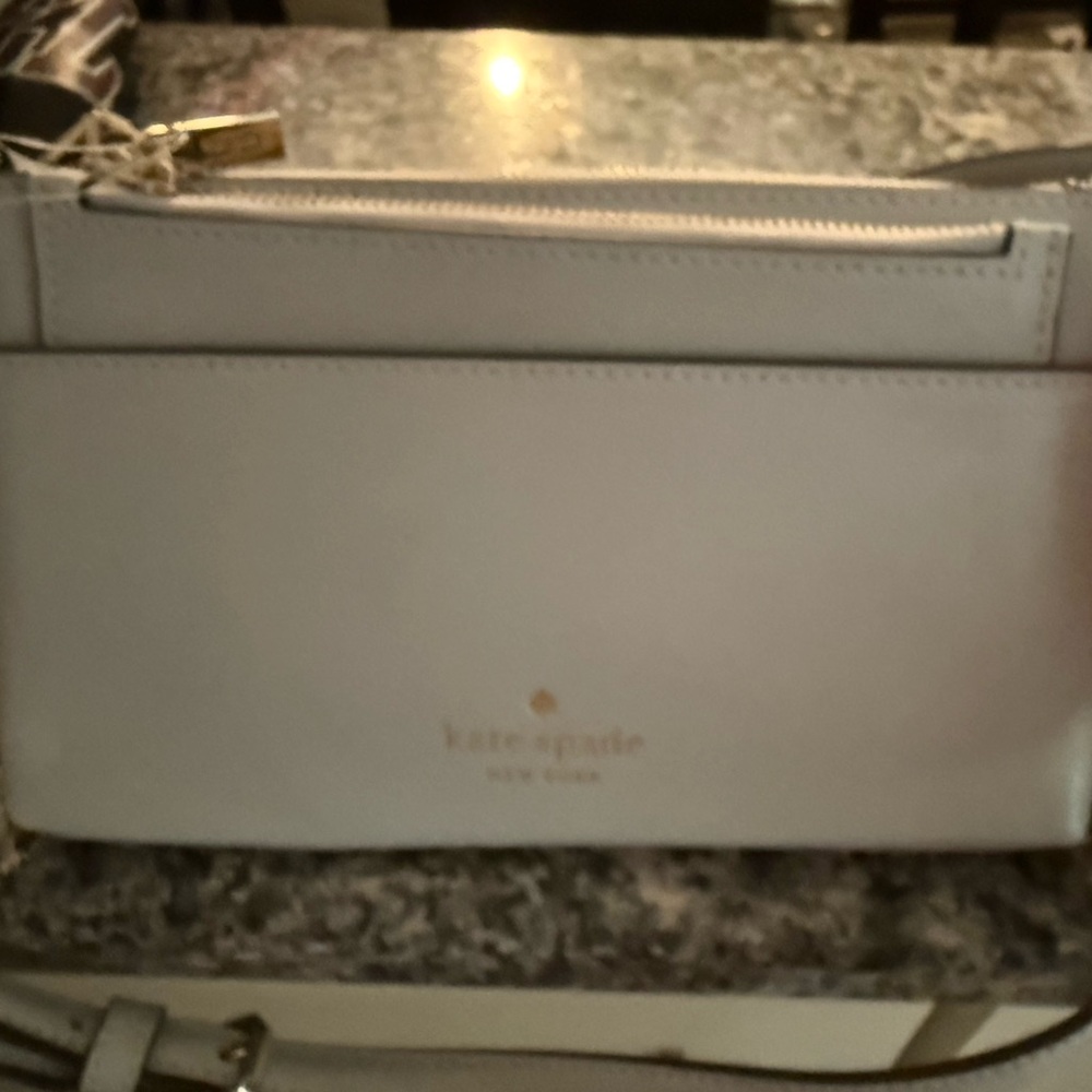Kate Spade Gray Leather Crossbody Bag NWOT